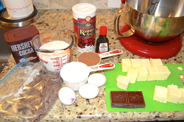 GF Fudge Brownie Ingredients