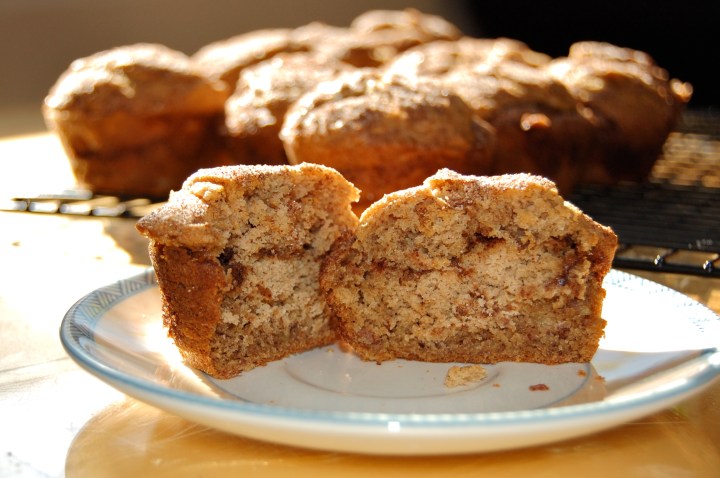 Em the Baker: GF Cinnamon Swirl Banana Muffins