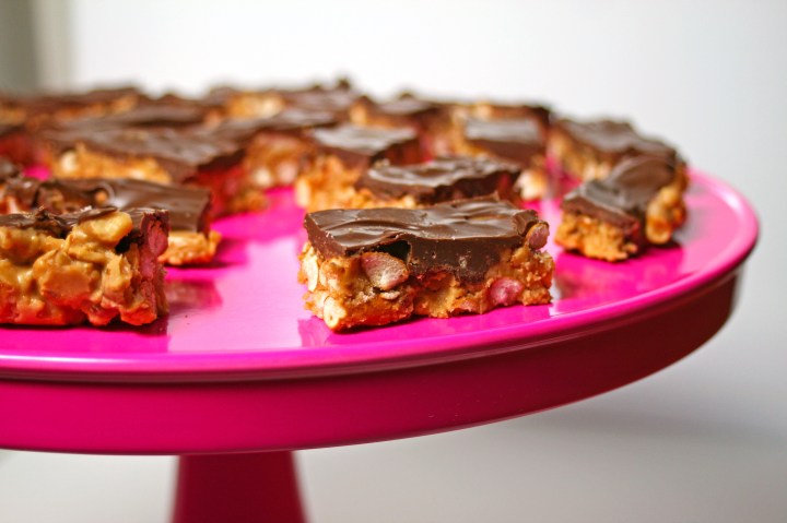 Gluten Free Chocolate Peanut Butter Pretzel&nbsp;Bars